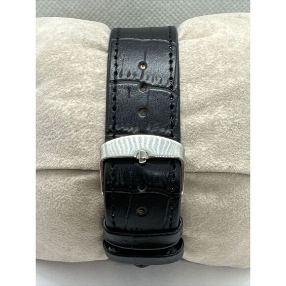 Fossil Dean FS4646 Men Black Leather Analog Dial Quartz Chronograph Watch AEA124 - Picture 4 of 11